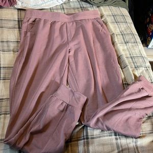 Pink sweat pants